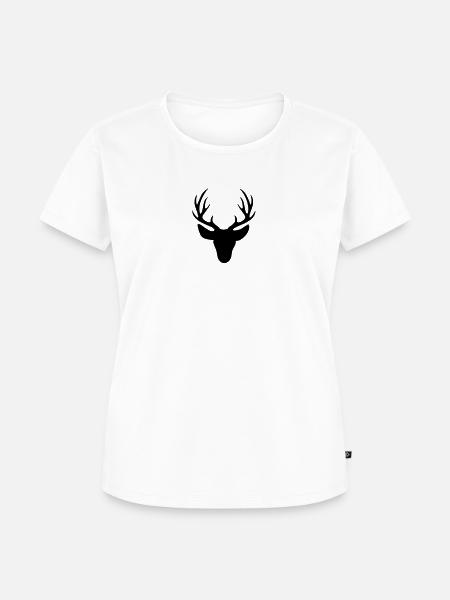 Hirschgeweih - Frauen Premium Bio T-Shirt -