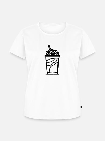 Milchshake - Frauen Premium Bio T-Shirt - Weiß