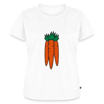 Carrots - Women's Premium Organic T-shirt - white - Front - AI Model Female 172 dark (172cm)