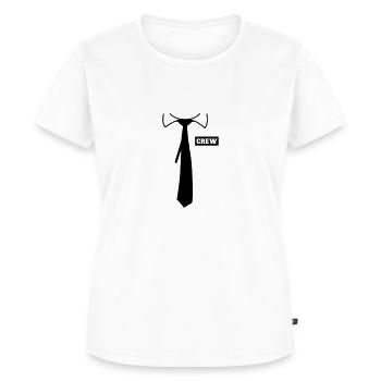 Crew - T-shirt Premium bio Femme - blanc - Devant - AI Model Female 172 dark (172cm)