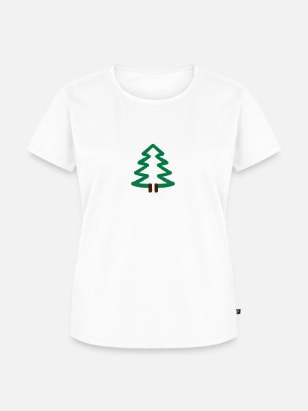 Tannenbaum - Frauen Premium Bio T-Shirt - Weiß