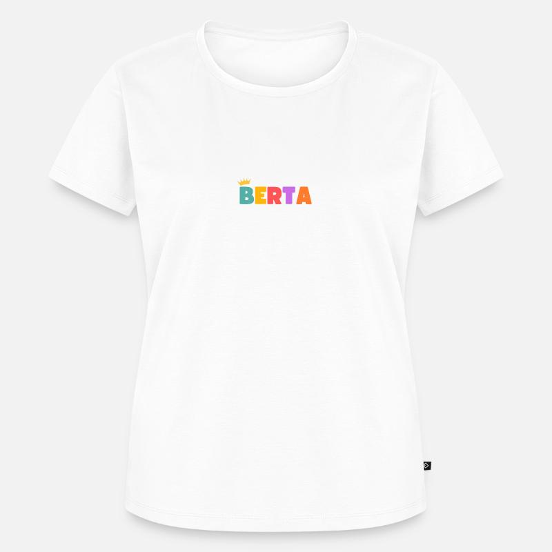 Berta! Customizable - Women's Premium Organic T-shirt - white