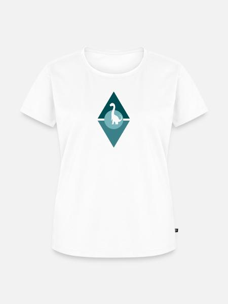 Dinosaurier Fossil Rex - Frauen Premium Bio T-Shirt - Weiß