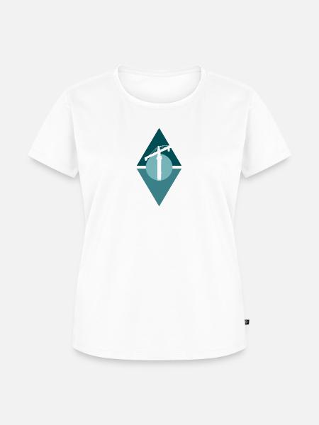 Baustelle Bauarbeiter - Frauen Premium Bio T-Shirt - Weiß