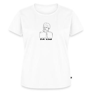 Da Kini - König Ludwig II. von Bayern Kontur - Frauen Premium Bio T-Shirt - Weiß - Vorne - AI Model Female 172 dark (172cm)