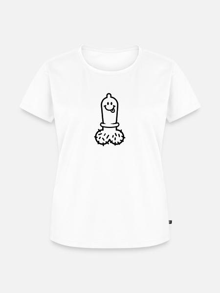 Penis - Frauen Premium Bio T-Shirt - Weiß
