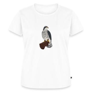 Habicht Falknerei Greifvogel Falkner - Frauen Premium Bio T-Shirt - Weiß - Vorne - AI Model Female 172 dark (172cm)