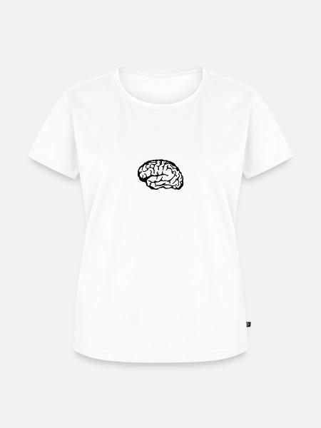 brain - Frauen Premium Bio T-Shirt - Weiß