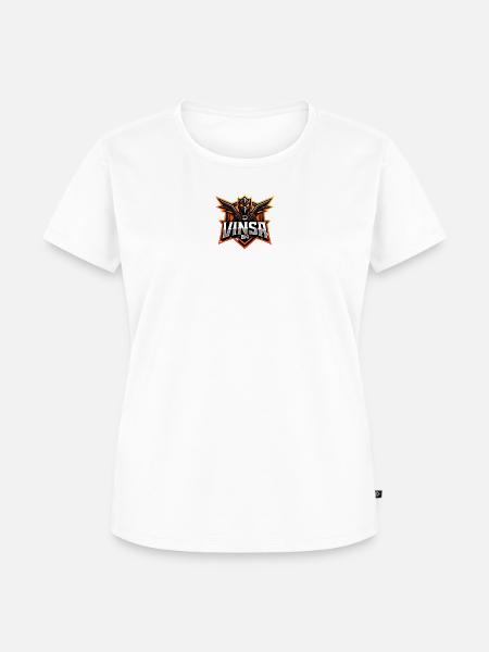 Nur Red Eagle-Logo - Frauen Premium Bio T-Shirt - Weiß