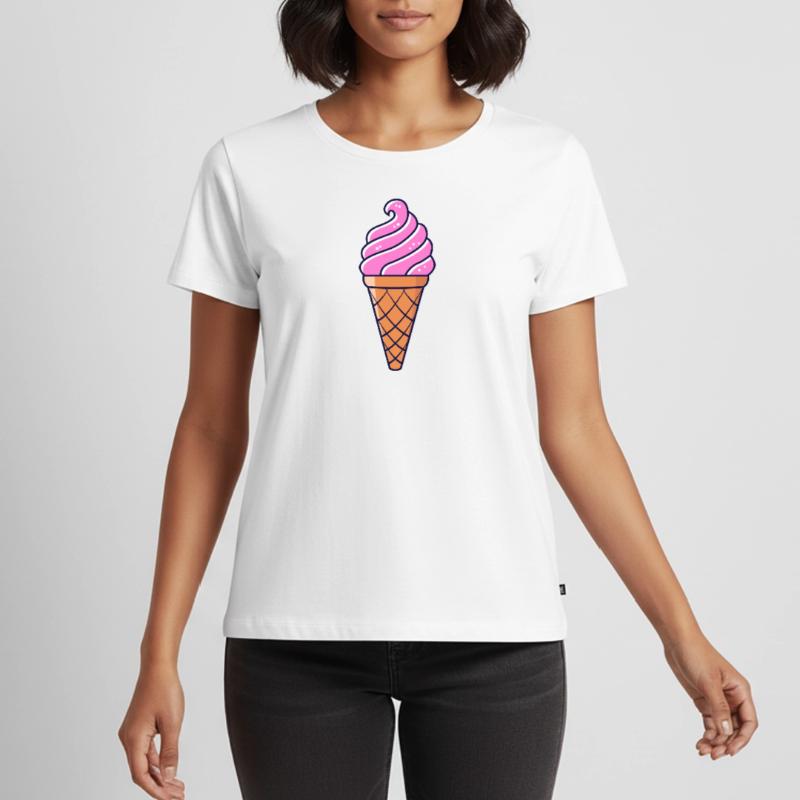 SOFTEIS EISCREME EISBECHER WAFFELEIS GESCHENKIDEE Frauen Premium Bio T-Shirt