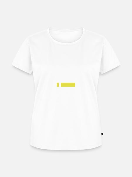 noise gelb i - Frauen Premium Bio T-Shirt - Weiß