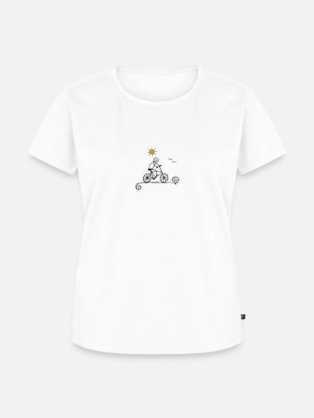 RADELN - Frauen Premium Bio T-Shirt - Weiß