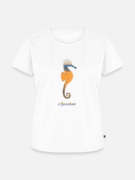 Das Seepferdchen von Arcachon - Frauen Premium Bio T-Shirt - Weiß