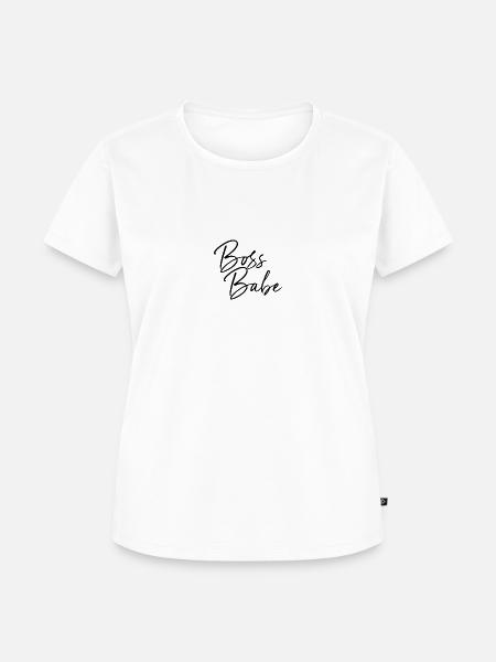 Boss Babe - Frauen Premium Bio T-Shirt - Weiß