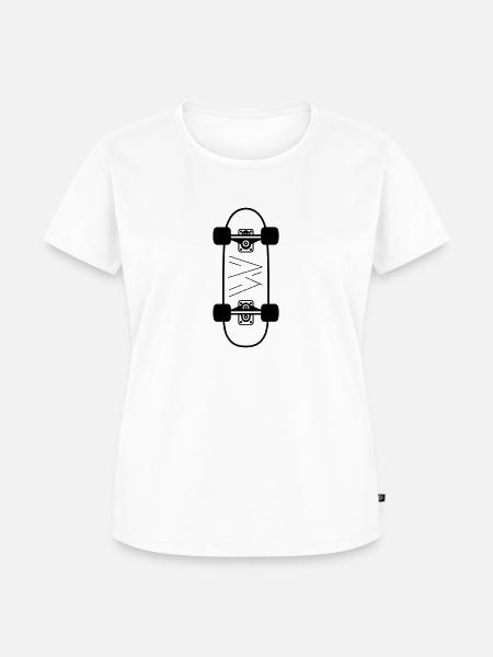 Skateboard - Frauen Premium Bio T-Shirt - Weiß