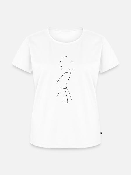 nachdenklich - Frauen Premium Bio T-Shirt - Weiß