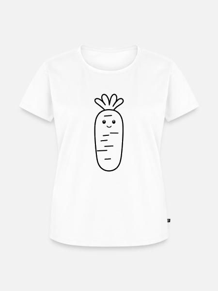 Karotte - Frauen Premium Bio T-Shirt - Weiß