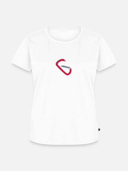 Karabiner - Frauen Premium Bio T-Shirt - Weiß