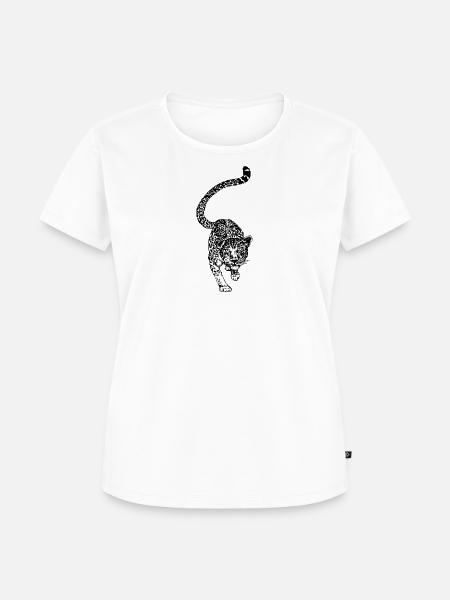 Leopard - Frauen Premium Bio T-Shirt - Weiß