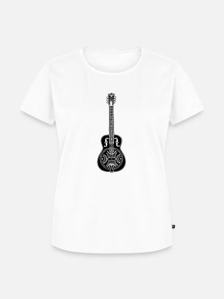 Dobro Senkrecht 1C - Frauen Premium Bio T-Shirt - Weiß