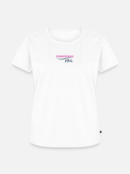 Powerfrau vom Meer pink - Frauen Premium Bio T-Shirt - Weiß