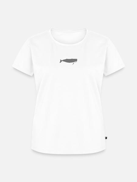 Scuba Taucher mit Pottwal - Frauen Premium Bio T-Shirt - Weiß