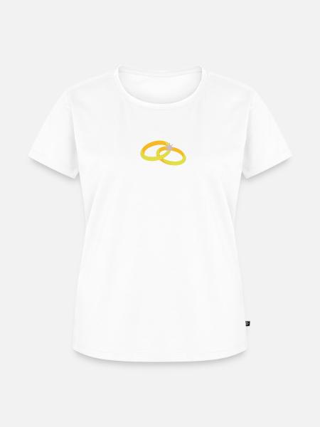 Ringe - Frauen Premium Bio T-Shirt - Weiß