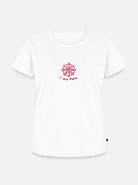 SPEER Free Tibet - Frauen Premium Bio T-Shirt - Weiß