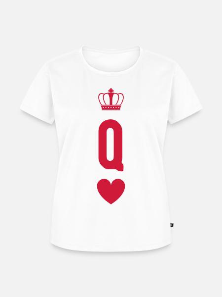queen KING PARTNERSHIRTS - Frauen Premium Bio T-Shirt - Weiß