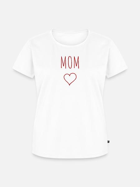 Mama Herz - Frauen Premium Bio T-Shirt - Weiß