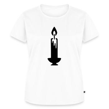 Candle Candle Holder - Women's Premium Organic T-shirt - white - Front - AI Model Female 172 dark (172cm)