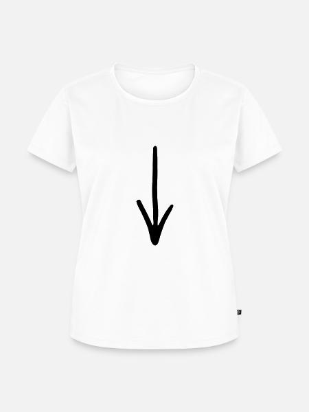 Pfeil - Frauen Premium Bio T-Shirt - Weiß