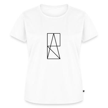 Name Lara Symbol - Frauen Premium Bio T-Shirt - Weiß - Vorne - AI Model Female 172 dark (172cm)