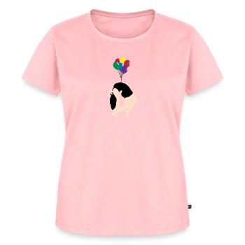 Luftballon - Frauen Premium Bio T-Shirt - Rosa - Vorne - AI Model Female 172 dark (172cm)