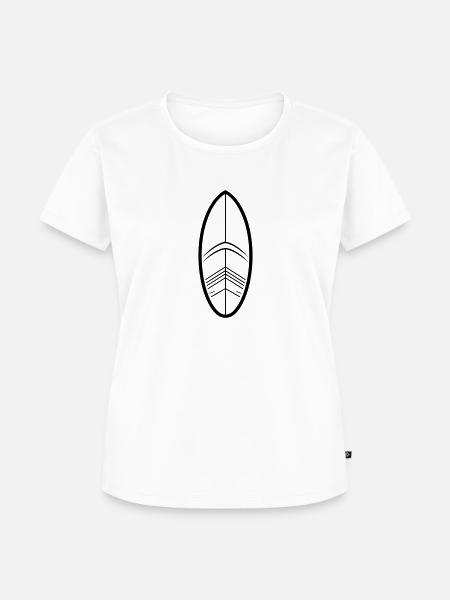 Surfen - Frauen Premium Bio T-Shirt - Weiß