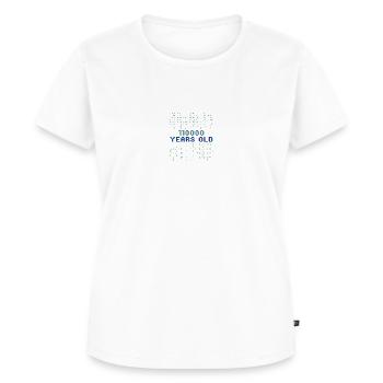 48. Geburtstag 48 Jahre alt Binärcode Informatik - Frauen Premium Bio T-Shirt - Weiß - Vorne - AI Model Female 172 dark (172cm)
