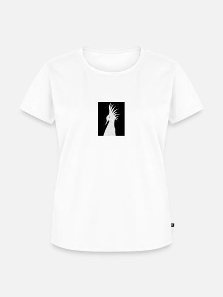 Vogel - Gefieder - stolzer Kakadu - Frauen Premium Bio T-Shirt - Weiß