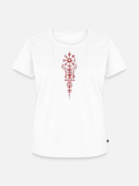 Tattoo Wikinger - Frauen Premium Bio T-Shirt - Weiß