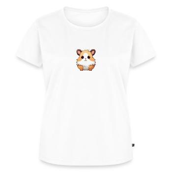 Hamster - Frauen Premium Bio T-Shirt - Weiß - Vorne - AI Model Female 172 dark (172cm)