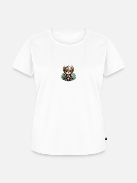 Flauschiger Krieger - Frauen Premium Bio T-Shirt - Weiß