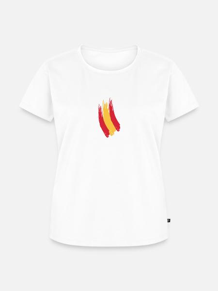 Spanische Flagge - Frauen Premium Bio T-Shirt - Weiß