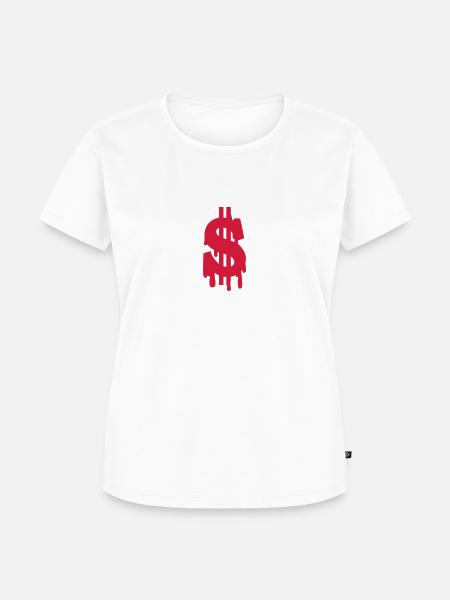 Dollar am Ende - Frauen Premium Bio T-Shirt - Weiß