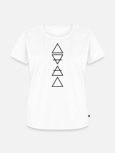4 Elemente: Erde, Wind, Feuer, Wasser, - Frauen Premium Bio T-Shirt - Weiß