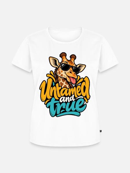 Giraffe - Frauen Premium Bio T-Shirt - Weiß