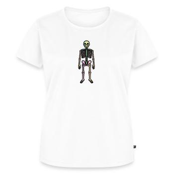 Skeleton Comic Halloween - Women's Premium Organic T-shirt - white - Front - AI Model Female 172 dark (172cm)