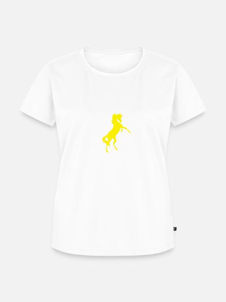 Wildpferd - Frauen Premium Bio T-Shirt - Weiß
