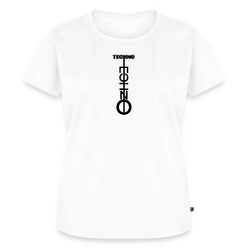 Techno Techno - Frauen Premium Bio T-Shirt - Weiß - Vorne - AI Model Female 172 dark (172cm)