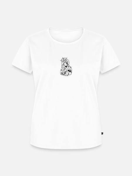 Madonna mit Kind - Frauen Premium Bio T-Shirt - Weiß