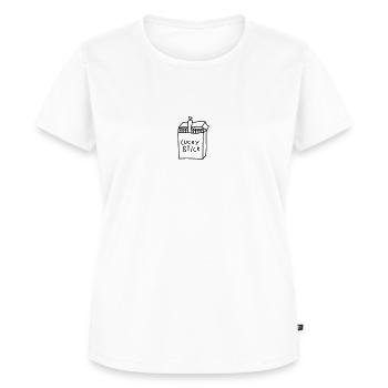 bâton chanceux - T-shirt Premium bio Femme - blanc - Devant - AI Model Female 172 dark (172cm)
