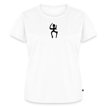 1040 Icon (black) - Frauen Premium Bio T-Shirt - Weiß - Vorne - AI Model Female 172 dark (172cm)